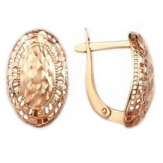 Серьги The Jeweller, красное золото, 585 проба, , золотистый