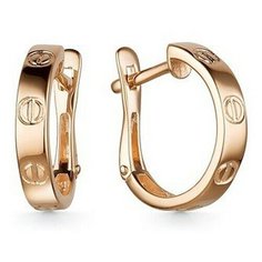 Серьги The Jeweller, красное золото, 585 проба, , золотистый