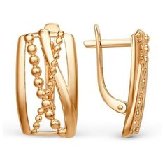 Серьги The Jeweller, красное золото, 585 проба, , золотистый