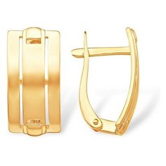 Серьги The Jeweller, красное золото, 585 проба, , золотистый