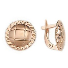 Серьги The Jeweller, красное золото, 585 проба, , золотистый