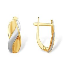 Серьги The Jeweller, красное золото, 585 проба, , золотистый