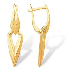 Серьги The Jeweller, красное золото, 585 проба, , золотистый
