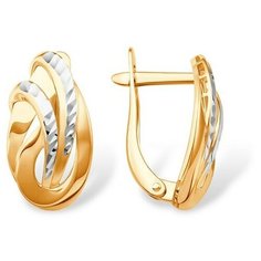 Серьги The Jeweller, красное золото, 585 проба, , золотистый