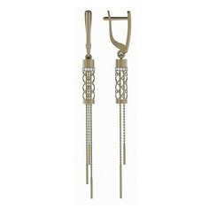 Серьги The Jeweller, красное золото, 585 проба, фианит, , золотистый
