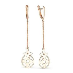 Серьги The Jeweller, красное золото, 585 проба, , золотистый