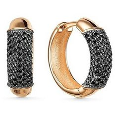 Серьги The Jeweller, красное золото, 585 проба, фианит, , золотистый