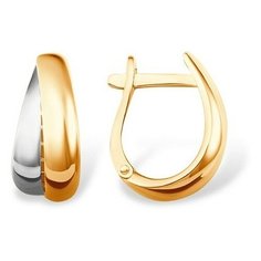 Серьги The Jeweller, красное золото, 585 проба, , золотистый