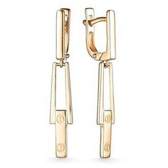 Серьги The Jeweller, красное золото, 585 проба, , золотистый