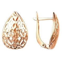 Серьги The Jeweller, красное золото, 585 проба, , золотистый