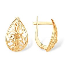 Серьги The Jeweller, красное золото, 585 проба, , золотистый