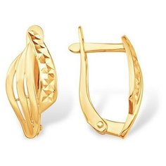 Серьги The Jeweller, красное золото, 585 проба, , золотистый