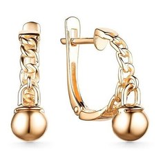 Серьги The Jeweller, красное золото, 585 проба, , золотистый