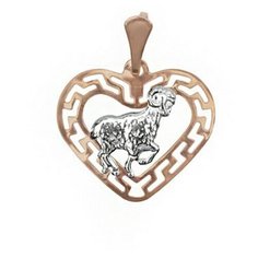 Подвеска The Jeweller, красное золото, 585 проба, золотистый