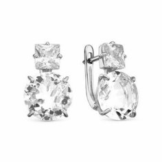 Серьги The Jeweller, серебро, 925 проба, фианит