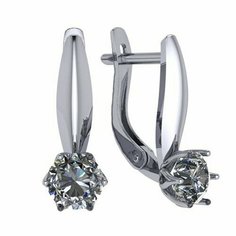 Серьги The Jeweller, серебро, 925 проба, фианит