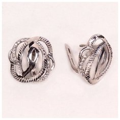 Серьги The Jeweller, серебро, 925 проба, фианит