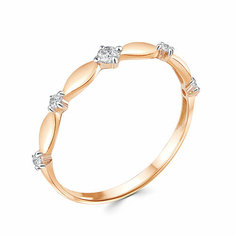 Кольцо Яхонт, золото, 585 проба, фианит, размер 15.5, бесцветный