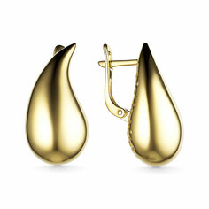 Серьги Яхонт, желтое золото, 585 проба