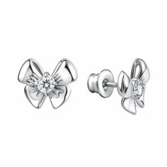 Серьги Яхонт, серебро, 925 проба, фианит, , бесцветный