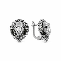 Серьги Яхонт, серебро, 925 проба, марказит, , серый
