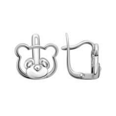 Серьги Яхонт, серебро, 925 проба