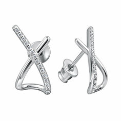 Серьги Яхонт, серебро, 925 проба, фианит, , бесцветный