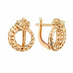 Серьги Яхонт, золото, 585 проба