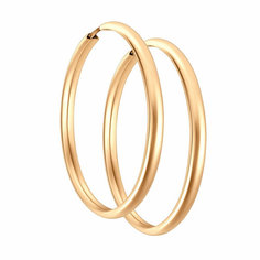 Серьги конго Яхонт, красное золото, 585 проба