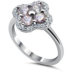 Кольцо Silver WINGS, серебро, 925 проба, фианит, размер 16