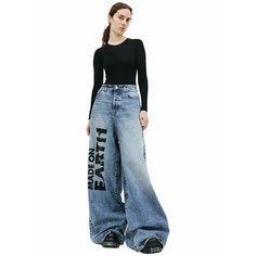 Джинсы Vetements Made on earth, размер 32, голубой