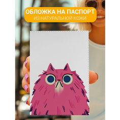 Обложка для паспорта Elole Design, белый, розовый, черный