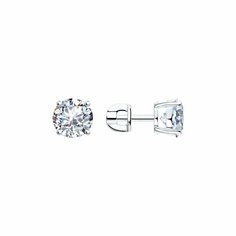 Серьги Яхонт, серебро, 925 проба, фианит, , бесцветный