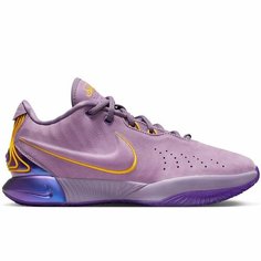 Кроссовки NIKE LeBron 21, размер 5.5Y US, фиолетовый