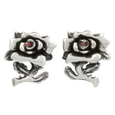 Серьги пусеты Ed Hardy, серебряный