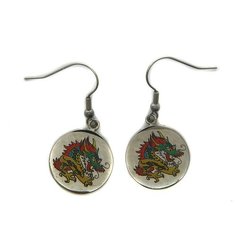 Серьги с подвесками Ed Hardy, мультиколор