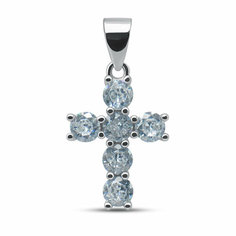 Подвеска Silver WINGS, серебро, 925 проба, фианит, серебристый