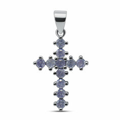 Подвеска Silver WINGS, серебро, 925 проба, фианит, серебристый