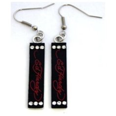 Серьги с подвесками Ed Hardy, черный