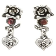 Серьги с подвесками Ed Hardy, серебряный