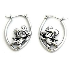 Серьги конго Ed Hardy, серебряный