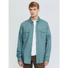 Рубашка Zolla, размер XS, зеленый