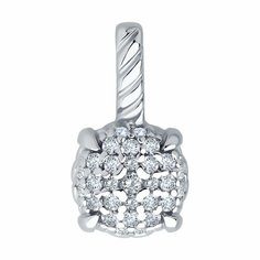 Подвеска Яхонт, серебро, 925 проба, фианит, бесцветный