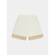 Шорты OPEN YY Lace Trim Lounge, размер XS, light beige