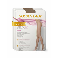 Колготки Golden Lady VELY, 20 den, 5 шт., размер 3, playa