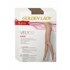 Колготки Golden Lady VELY, 20 den, 5 шт., размер 2, melon