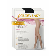 Колготки Golden Lady VELY, 20 den, 5 шт., размер 3, nero