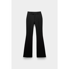 Брюки JACOB LEE flat pants glossy, размер 42, чёрный