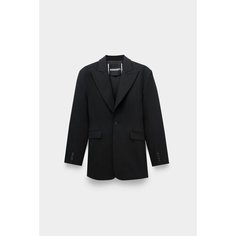 Пиджак FRENKEN case waisted wide jacket, размер 46, черный
