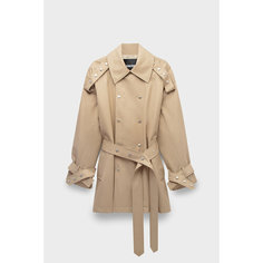 Тренчкот FRENKEN refined oversized trench, размер 44, бежевый
